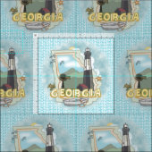 Tissu Phare de Géorgie (Carreau)