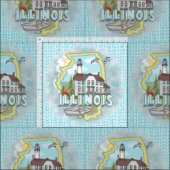 Tissu Phare de l'Illinois (Carreau)