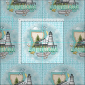 Tissu Phare de Louisiane (Carreau)