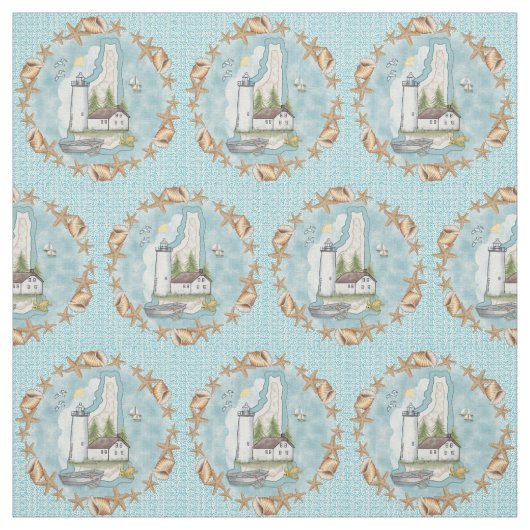 Tissu Phare de New Hampshire Shells (Échantillon)