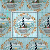 Tissu Phare de North Carolina Shells (Carreau)