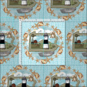 Tissu Phare de Pennsylvanie Shells (Carreau)