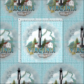 Tissu Phare de Virginie (Carreau)