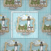 Tissu Phare d'Oregon (Carreau)