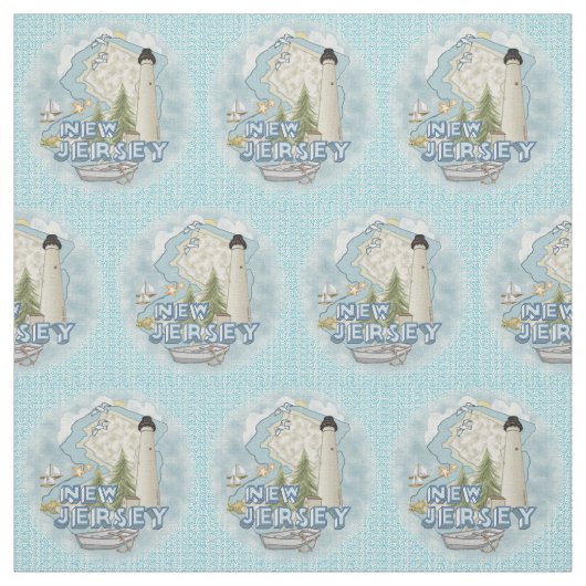 Tissu Phare du New Jersey (Échantillon)
