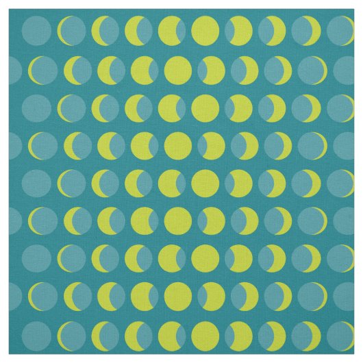 Tissu Phases de la lune Moderne au milieu du siècle (Échantillon)