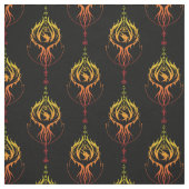 Tissu Phoenix en feu (Échantillon)