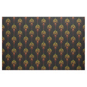 Tissu Phoenix flammé en noir (Fat Quarter)
