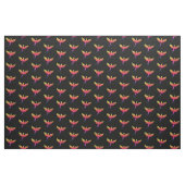 Tissu Phoenix s'élevant multicolore sur noir (Yard)