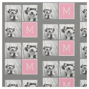 Tissu Photo Collage Instagram tendance Monogramme person