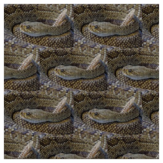 Tissu Photo de serpent à sonnette (Échantillon)