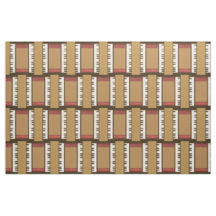 Tissu Piano Keys Music Frame Border Fabric