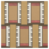 Tissu Piano Keys Musique Cadre Frame Bordure Fabric (Échantillon)