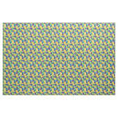 Tissu Pickleball - jaune, violet, vert sur blanc (Yard)