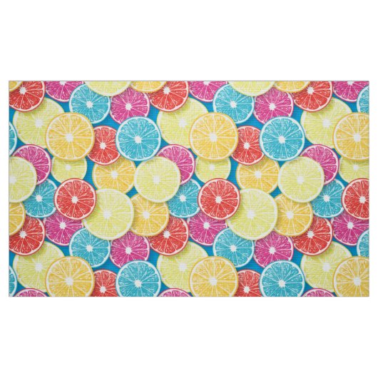 Tissu Pièces de fruits d'agrumes (Fat Quarter)