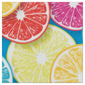 Tissu Pièces de fruits d'agrumes (Fermer)