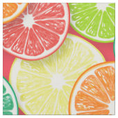 Tissu Pièces de fruits d'agrumes pop art 2 (Fermer)