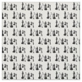 Tissu Pièces de Jeu d'Échecs Art Vintage #2 (Échantillon)
