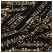 Tissu Pièces de musique or POMV (Fermer)