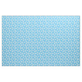 Tissu Pièces de Puzzle Bleu Clair et Blanc (Fat Quarter)