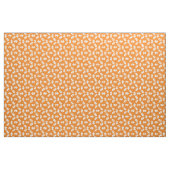 Tissu Pièces de puzzle orange et blanc (Fat Quarter)