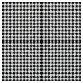 Tissu Pied de fond noir blanc (Échantillon)