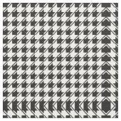 Tissu Pied de fond noir blanc (Détail)