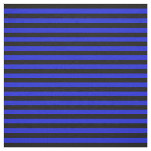 Tissu Pied de minuit de bleu noir et royal, rayures