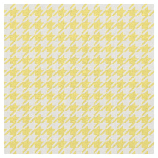 Tissu Pied-de-poule jaune et blanc de renoncule (Fermer)