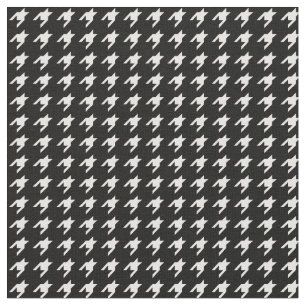 Tissu Pied de poule noir et blanc
