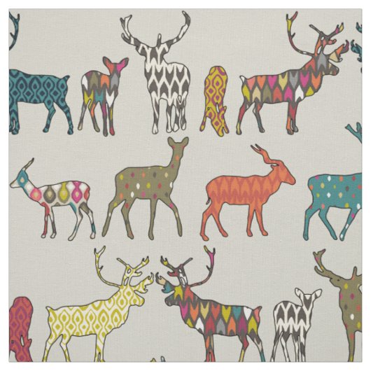 Tissu pierre modelée de cerfs communs (Échantillon)