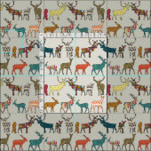 Tissu pierre modelée de cerfs communs (Carreau)