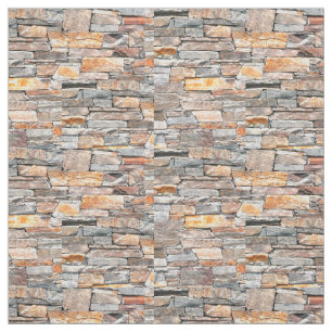 Tissu Pierre motif en pierre naturelle briques