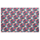 Tissu Pierre rouge, rose et blanche et fleurs de lys (Yard)