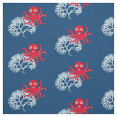 Tissu Pieuvre drôle (Échantillon)