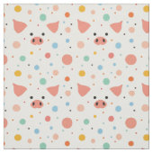 Tissu Piggy & pois (Échantillon)