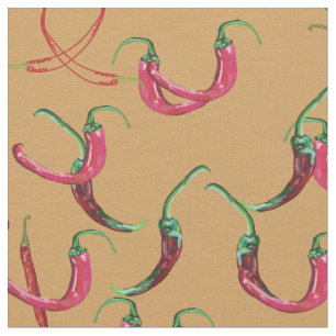 Tissu Piments rouges 