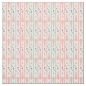 Tissu Pince à linge rose et blanche modelée (Échantillon)