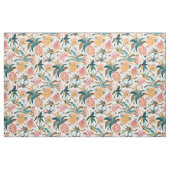 Tissu PINEAPPLE DANSE Ananas rose Aquarelle (Yard)