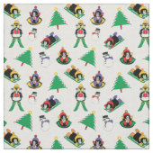 Tissu Pingouin de Noël (Échantillon)