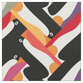 Tissu pingouin en arête de poisson (Fermer)