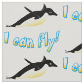 Tissu Pingouin volant (Détail)