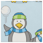 Tissu Pingouins à neige (Fermer)