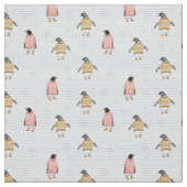 Tissu Pingouins d'hiver (Échantillon)
