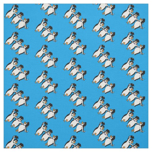 Tissu Pingouins diplômés (Échantillon)