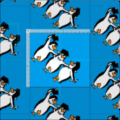 Tissu Pingouins diplômés (Carreau)