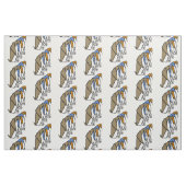 Tissu Pingouins d'Origami protégeant leurs oeufs (Fat Quarter)
