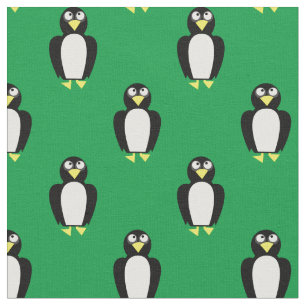 Tissu Pingouins mignons Enfants Bébé Pépinière verte