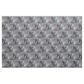 Tissu Pinguin avec une nana (Fat Quarter)