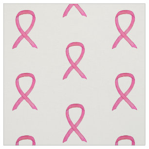 Tissu Pink Awareness Ribbon Art Breast Cancer Fabric